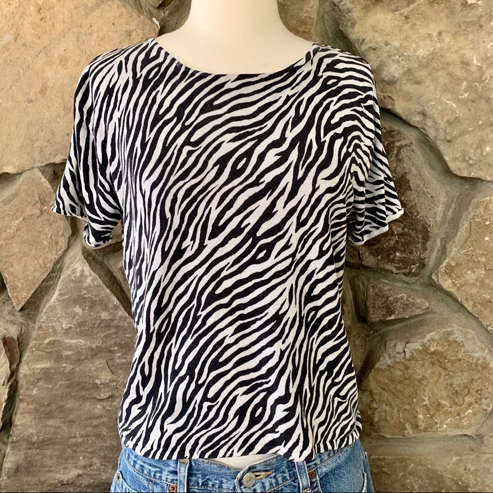 Zebra Print T-Shirt *final price*